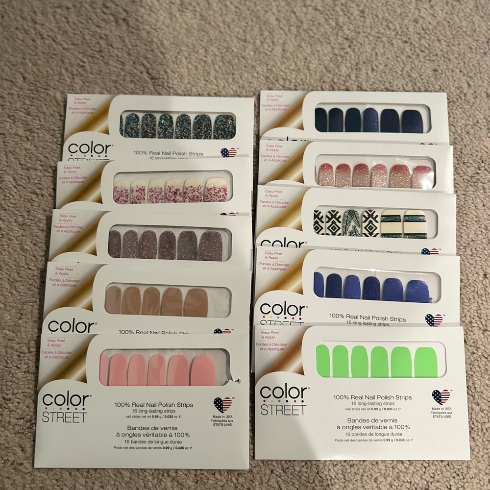 Color Street Nail Polish Strips Set